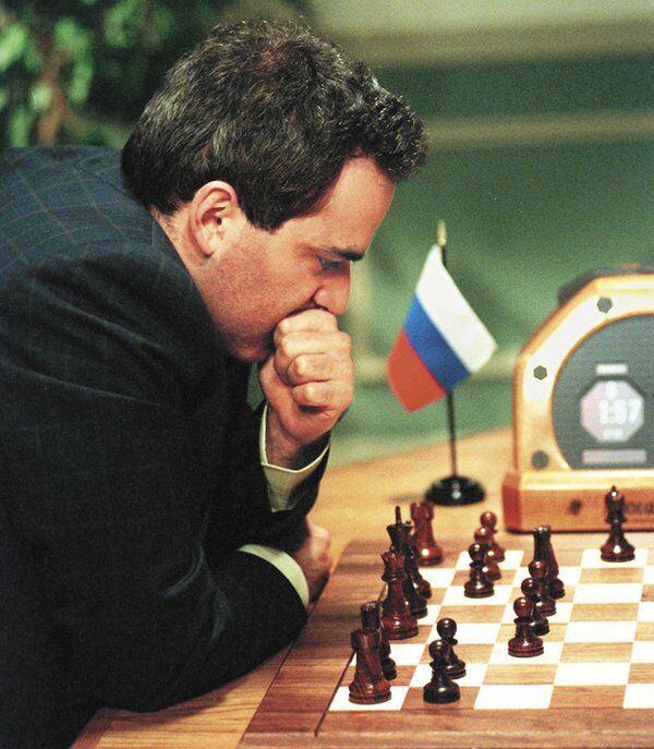 Каспаров во время матча против Deep Blue в 1997 году