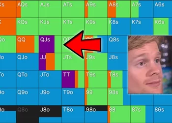 Солвер ставит 4бет-пуши 100 ББ с QJs и коллирует 4-беты с K6s. Он что, фиш?