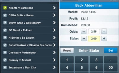 Betfair выпустил приложение для iPhone