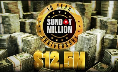 PokerStars проведут юбилейный Sunday Million на $12,500,000: новости покер-румов