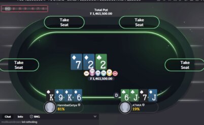 Самый слабый игрок на $10k/$20k. Большая игра на CoinPoker