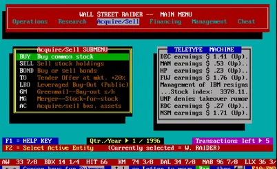 Wall Street Raider – история второго рождения лучшей экономической видеоигры