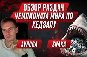 Snaka принимает зачёт у Авроры: разбор раздач чемпионата мира по хедз-апу